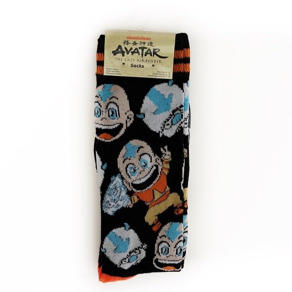 Nickelodeon Avatar The Last Airbender Aang Appa Momo Crew Socks Mens Womens - Picture 2 of 7